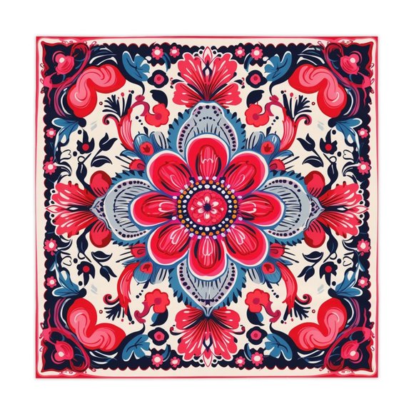 Boho Tablecloth | Vintage Tablecloth | Floral table cloth | Rectangle Square - Picture 2 of 5